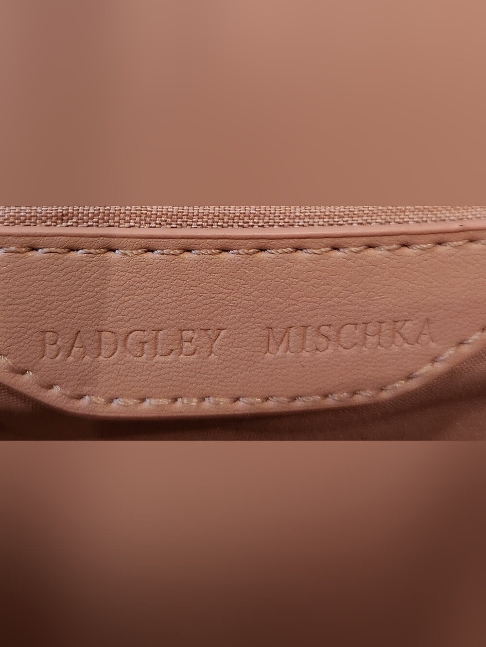 Badgley Mischka Blush Pink Quilted Crossbody Bag Flap Top Handle BM Logo - Picture 12 of 16